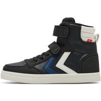 hummel Slimmer Stadil Leather High Sneaker Kinder 2431 - black/blue 32 von Hummel