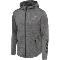 hummel hmlASTON Freizeit Kapuzenjacke Herren dark grey melange S von Hummel