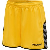 hummel Authentic Polyester Shorts Damen sports yellow/black S von Hummel