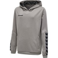 hummel Authentic Polyester Hoodie Kinder grey melange 128 von Hummel