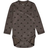 hummel hmlBAMBO langarm Strampelanzug Kinder 0554 - major brown 86 von Hummel
