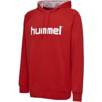 hummel GO Baumwoll Logo Hoodie Kinder true red 176 von Hummel
