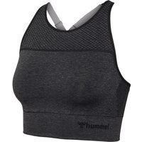 hummel hmlMT HANA 2.0 Seamless Sport-BH Damen 2508 - black melange L von Hummel