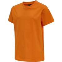 hummel hmlRED Basic T-Shirt Kinder orange tiger 140 von Hummel