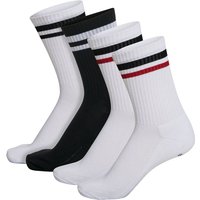 4er Pack hummel hmlRETRO Socken Mix white/black 10 (36-40) von Hummel