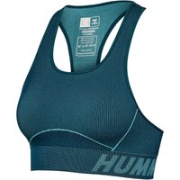 hummel hmlTE CHRISTEL Seamless Sport-Top Damen 6124 - deep teal/pastel turquoise mel XS von Hummel