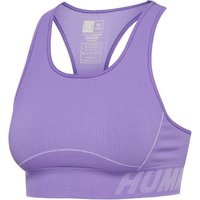hummel hmlTE CHRISTEL Seamless Sport-Top Damen paisley purple/lavender melange XS von Hummel
