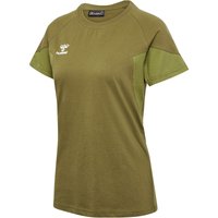 hummel hmlTRAVEL T-Shirt Damen 6599 - military olive S von Hummel