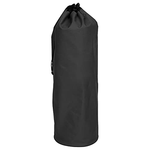 Hummelladen Aufbewahrungstasche für Isomatten - 70 x Ø20 cm - Transport Tasche Sack mit Kordelzug - Tragetasche - schwarz - 300D Polyester - Wasserabweisend von Hummelladen