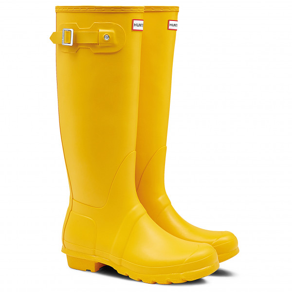 Hunter Boots - Women's Original Tall - Gummistiefel Gr 37;38;43 gelb;grau/beige;oliv;rot;schwarz von Hunter Boots
