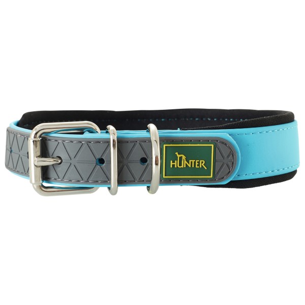 Hunter - Collar Convenience Comfort - Hundehalsband Gr Halsumfang 27-35 cm - Breite 2,0 cm turquoise von Hunter