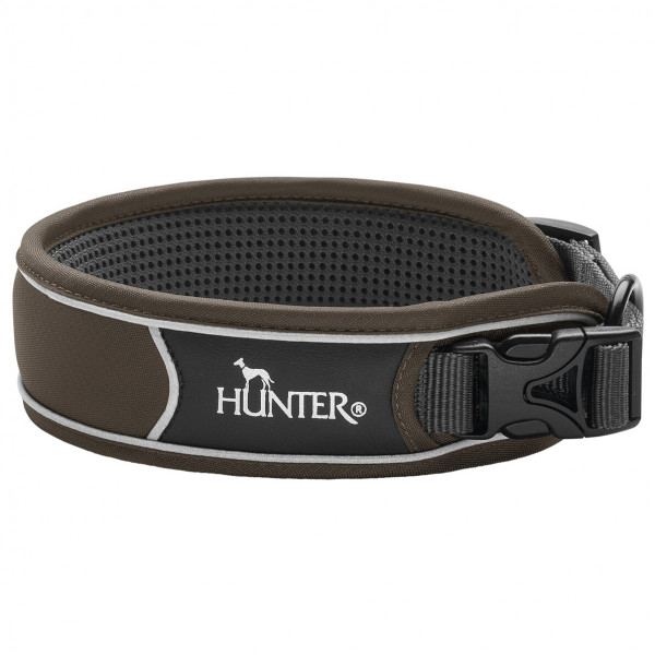 Hunter - Collar Divo - Hundehalsband Gr Halsumfang 35-45 cm - Breite 4,5 cm braun/grau von Hunter