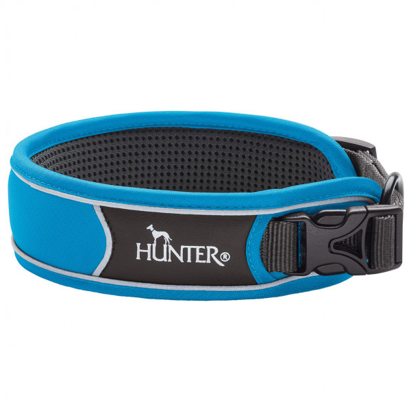 Hunter - Collar Divo - Hundehalsband Gr Halsumfang 45-55 cm - Breite 4,5 cm lightblue /grau von Hunter