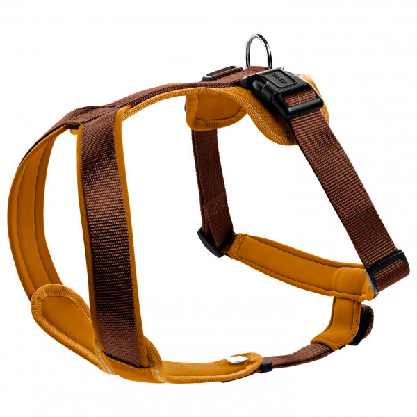 Hunter - Harness Neoprene - Hundegeschirr Gr Bauchumfang 72-91 cm - Halsumfang 65 cm braun/ karamell von Hunter