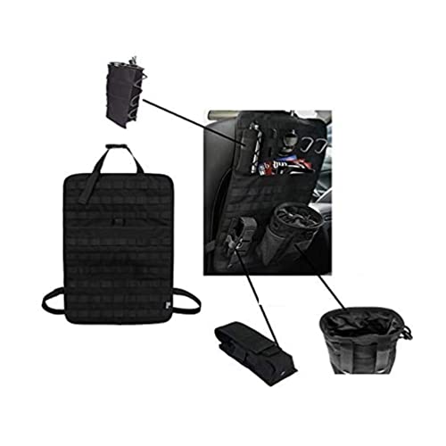 Tactical Expedition Auto Fahrzeug Sitz zurück MOLLE Organizer mit Flasche/Taschenlampe/Recycle Pouch - Airsoft Paintball temporäre bewaffnete Depot Universal Seat Storage Cover Tactical Expedition Auto Fahrzeug Sitz zurück MOLLE Organizer mit Flasche/Taschenlampe/Recycle Pouch - Airsoft Paintball temporäre bewaffnete Depot Universal Seat Storage Cover von Hunting Explorer