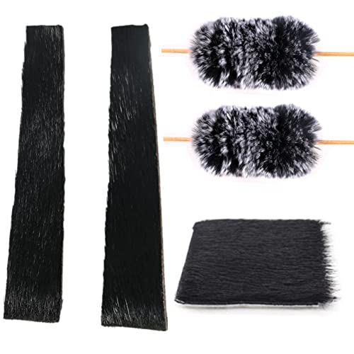 Huntingdoor Bogenschießen Schalldämpfer Dämpfer String Schalldämpfer Stabilisator Leder Pfeilauflage Bogenwartungszubehör set für traditionellen Bogen Recurvebogen von Huntingdoor