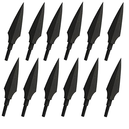 Huntingdoor Jagdpfeilspitzen, 125 Körnung, Bogenschießen, Pfeilkopf, traditionelle Schraube, Massive Metallpfeilspitzen, Mittelalterliche Oldschool für Jagd und Zielscheibe von Huntingdoor
