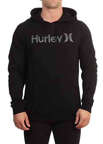 Hurley Men's Herren One and Only Solid Summer Pullover Hoodie, Schwarz, XL von Hurley