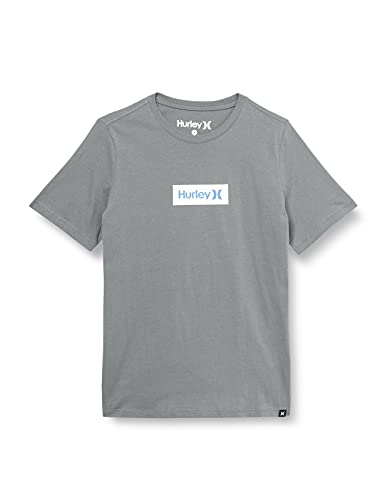 Hurley Jungen B O&o Small Box Tee T Shirt, Rauchgrau, 9 Jahre EU von Hurley