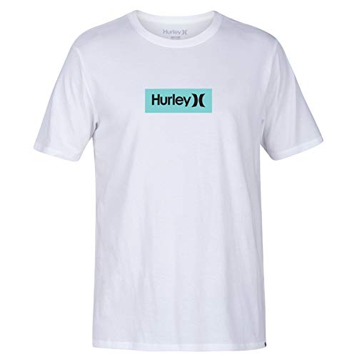 Hurley Jungen B O&o Small Box Tee Ss T-Shirt, White/(Wolf Grey), S von Hurley