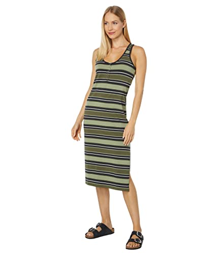 Hurley Damen Alexa Midi Lässiges Kleid, Variegated Stripe, L von Hurley