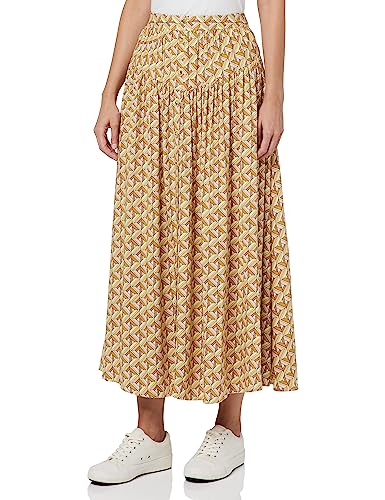 Hurley Damen City Block Button Up Maxi Skirt Rock, Terrakottafarben, L von Hurley