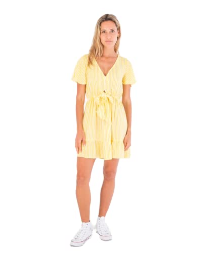 Hurley Damen Flirty Mini Dress Lässiges Kleid, Lovely Stripe, S von Hurley