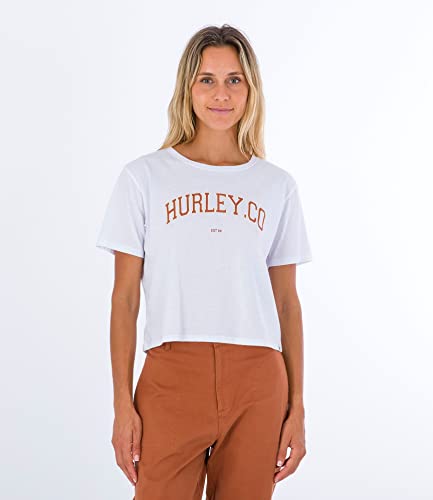 Hurley Damen H20 Dri University Tee T-Shirt, weiß, M von Hurley