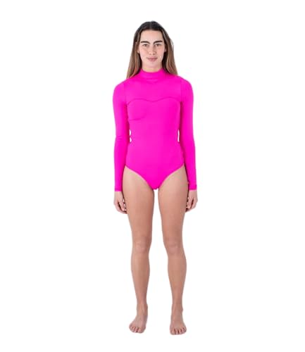 Hurley Damen OAO Solid Back Zip Surfsuit Einteiliger Badeanzug, Dragonfruit, L von Hurley