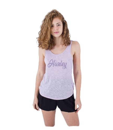 Hurley Damen Oceancare Devore Tanktop T-Shirt, Orchideenblüte, L von Hurley