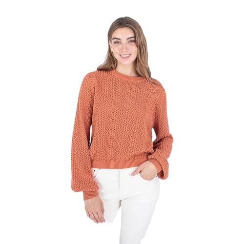 Hurley Damen Rebellen-Herz Pullover Sweater, Crabapple, S von Hurley