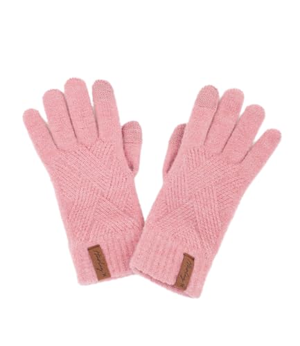 Hurley Damen W Gewebte Strickhandschuhe Handschuhe für kaltes Wetter, Rose, Einheitsgröße von Hurley