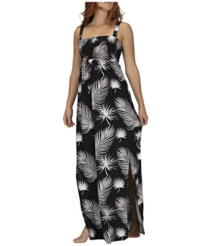 Hurley Damen Kleider W Lei Maxi Dress, Black Palm, M, CQ2525 von Hurley