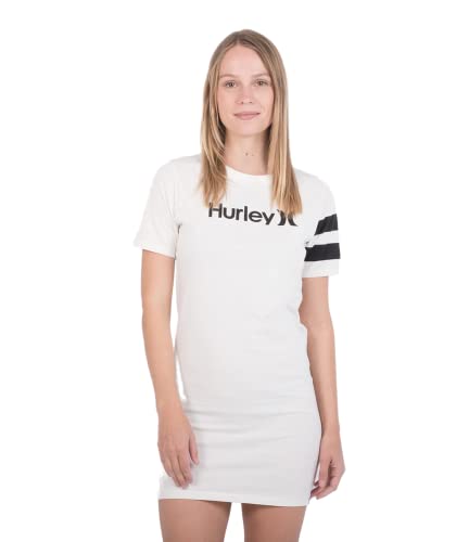 Hurley Damen W Oceancare O&o Tee Dress Lässiges Kleid, Marshmallow, L von Hurley