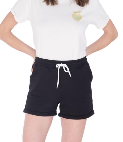 Hurley Damen W Oceancare Script Fleece Bermuda Shorts, schwarz, L von Hurley