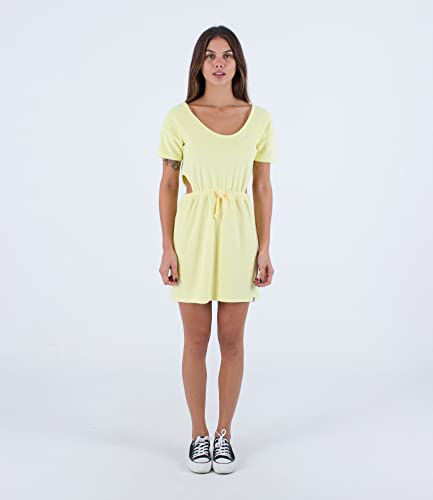 Hurley Damen W Oceancare Towel Kleid Dress, Translucent Yellow, L von Hurley