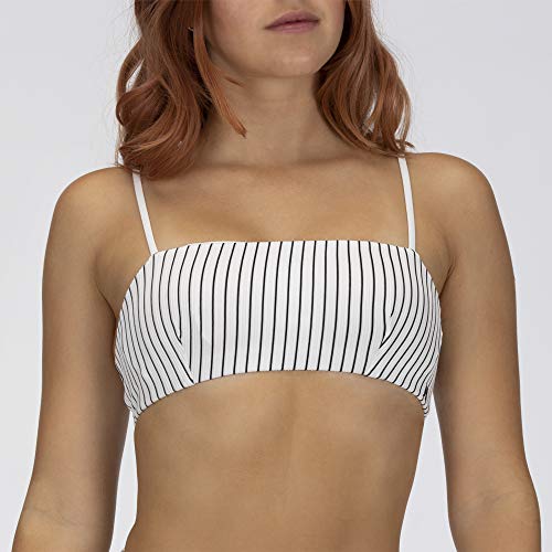 Hurley Damen W Radial Straight Surf Top Bikini, Weiß, S von Hurley