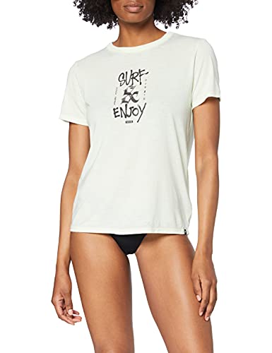 Hurley Damen W SURF&Enjoy Tee T-Shirts, Barely Volt, S von Hurley