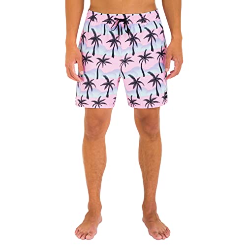 Hurley Herren Cannonball Volley 17' Board-Shorts, Pink, S von Hurley