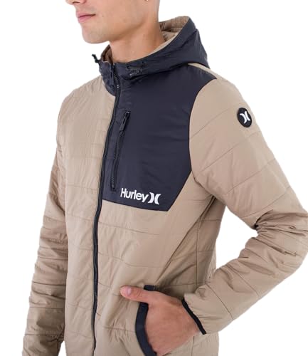 Hurley Herren Carrick Jacke, Kaki, M von Hurley