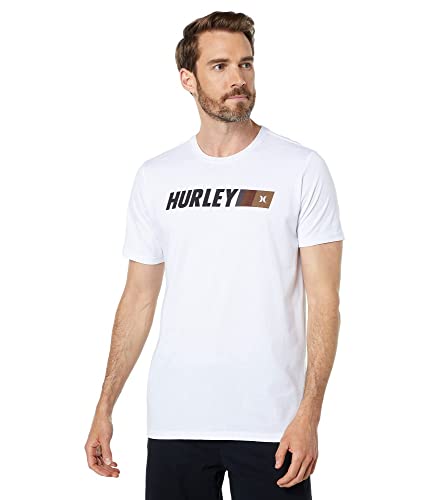 Hurley Herren Evd Exp Zoomer Tee Ss T-Shirt, weiß, L von Hurley