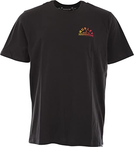 Hurley Herren Evd Half Moon S/S Tshirt, schwarz, XL von Hurley