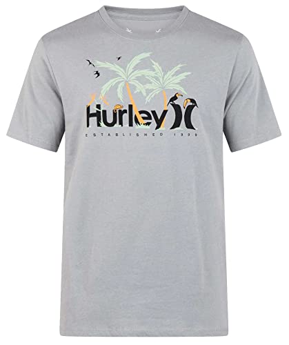 Hurley Herren Evd Jungle S/S Tshirt, Partikel, grau, S von Hurley