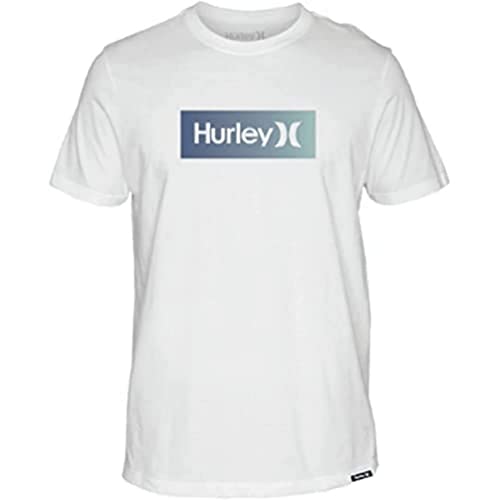 Hurley Herren Evd WSH OAO Boxed Gradient Ss T-Shirt, weiß, XL von Hurley