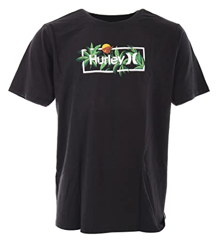 Hurley Herren Evd Wash Bushmaster Tee Ss T-Shirt, schwarz, S von Hurley