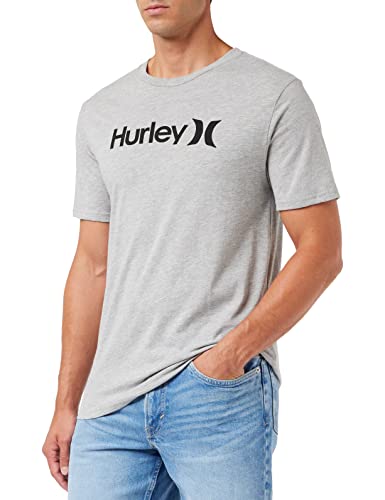 Hurley Herren Evd Wash Core OAO Solid Tee T-Shirt, Dk Grau Htr, M von Hurley