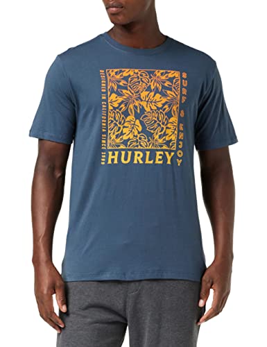 Hurley Herren Evd Wash Hana Bay Bomb Tee Ss T-Shirt, Monsoon Blau, S von Hurley