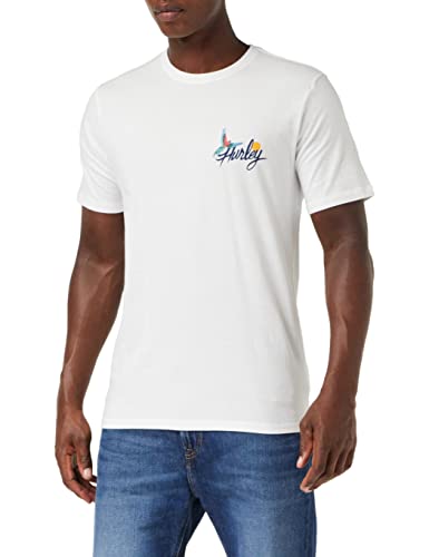 Hurley Herren Evd Wash Parrot Bay Tee Ss T-Shirt, weiß, XXL von Hurley