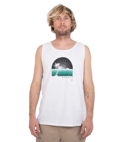 Hurley Herren Evd Wash Swirl Tank T-Shirt, weiß, XL von Hurley