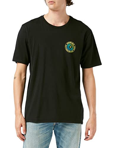 Hurley Herren Evd Wash Swurley Tee Ss T-Shirt, schwarz, M von Hurley